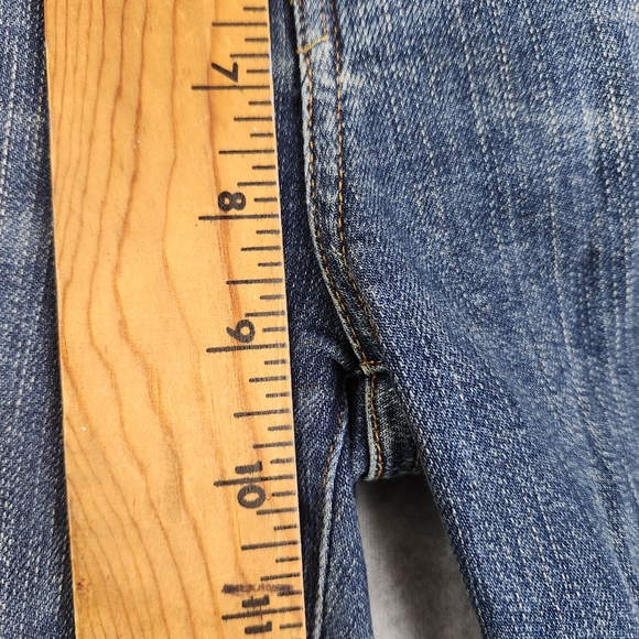 AGOLDE Jeans Womens 26 Blue Denim Medium Wash Distressed Stretch Made in USA - Picture 7 of 15